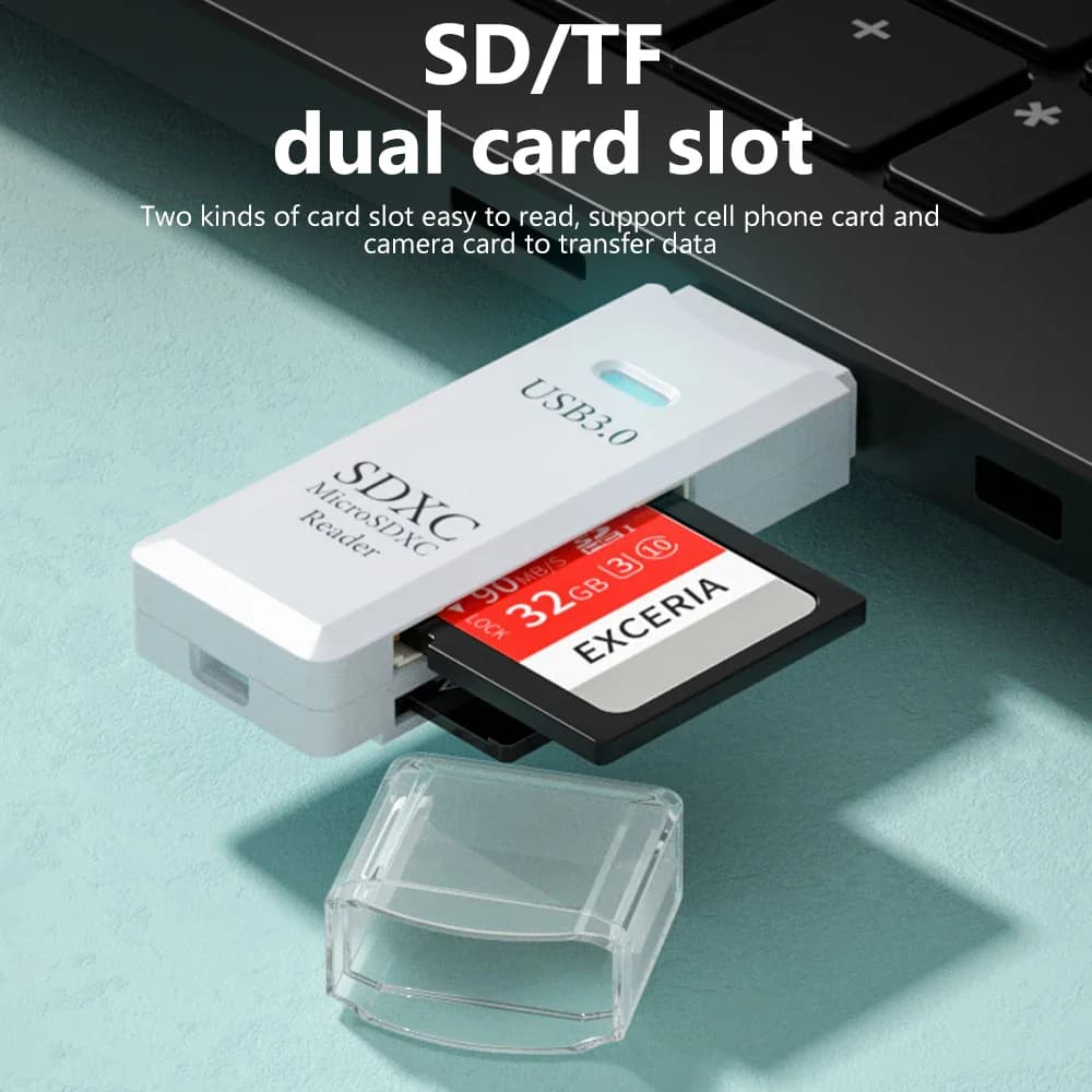 IrisTone In-1 USB 3.0 Card Reader USB3.0 To SD TF thumbnail 2